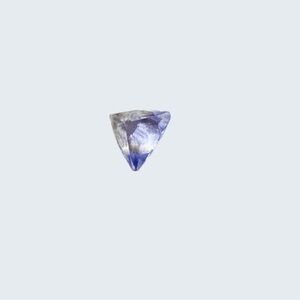 Faceted Blue Triangle Gemstone